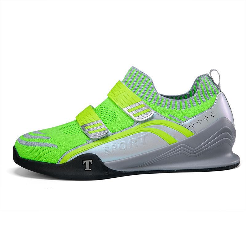 

Мужские новые большого размера повседневные дышащие кроссовки для становой тяги, приседаний, фитнеса, тяжелой атлетики, износостойкие 46