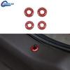 Red Carbon Fiber Car Door Lifting Bolt Lock P Ring Cover Trim for Ford F-150