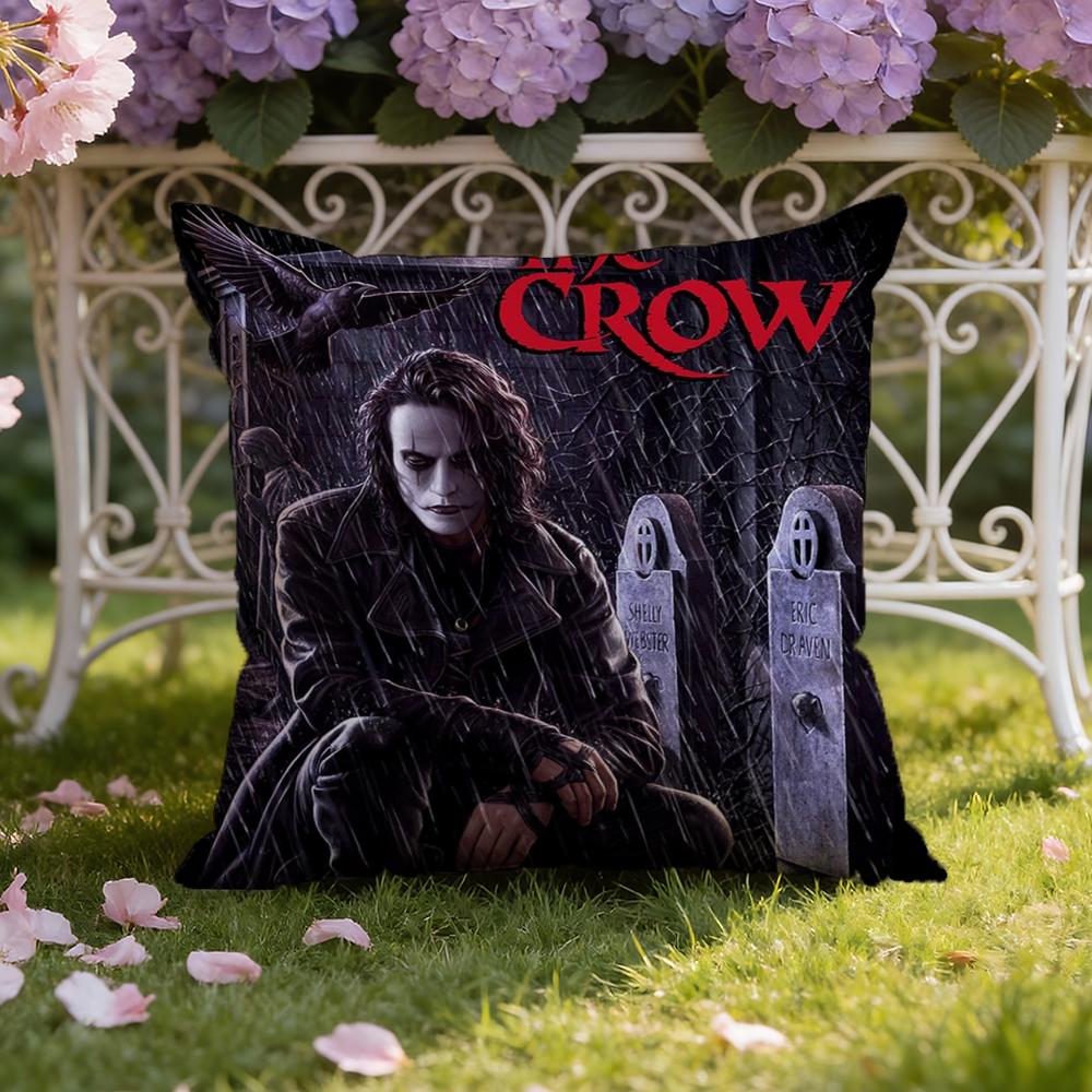 R-Raven C-Crow Movie Cushion Cover Home & Car Dual-Scene Pillow Cover: Reversible for Premium Comfort
