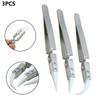 Tweezer Non Conductive Set Stainless Steel 135-140mm Length