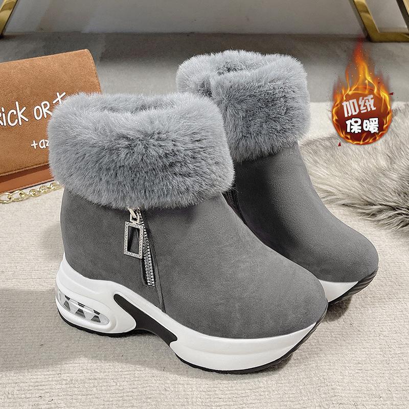 Foreign trade large size light soft sole comfortable cotton shoes women's autumn and winter new versatile thickened warm non-slip cotton boots women's