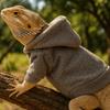 Fashion Warm Lizards Clothes Windproof Soft Lizard Harness Vest Solid Color Bearded Dragon Hoodie Photo Party