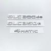 HVYWS1 3D chromuotos juodos raidės GLC300de GLC300e GLC350e GLC400e 4Matic emblema Mercedes Benz GLC X253 automobilio bagažinės logotipui lipdukas
