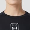 Under Armour Letter Logo Printed Basketball Sports Crew Neck Long Sleeve T-Shirt Men Tops Black 1383398-001
