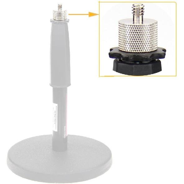 CAMVATE Thread Adapter Microphone Stand 5/8"-27 Female to 1/4"-20 Male for Camera Monitor - 1361