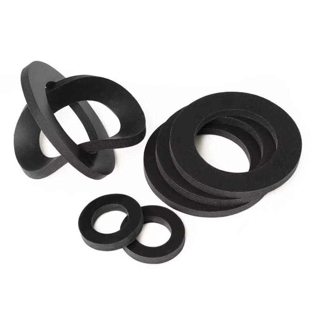 350PCS Waterproof Flat Washers Black Rubber Gaskets Plumbing Repair Washers Kit Furniture Repair
