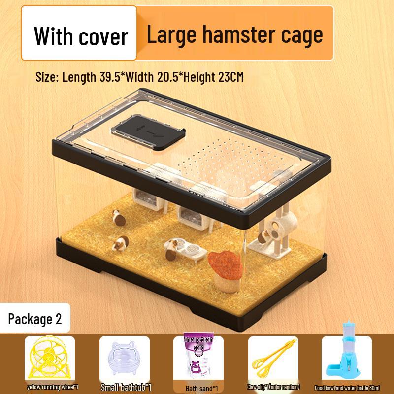 Large Acrylic Hamster & Chinchilla Cage Villa Breeding Box