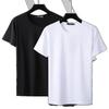 Men's Solid Color V-Neck T Shirt Casual Slim Fit Breathable Short Sleeve Basic Top for Daily Wear Brown