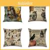 Stylish Cotton Linen Pillow Covers For Halloween Featuring Unique Pumpkin Designs
