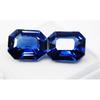 Natural Blue Sapphire Loose Gemstone Emerald Shape 20.90 Ct Pair September Birthday Birthstone
