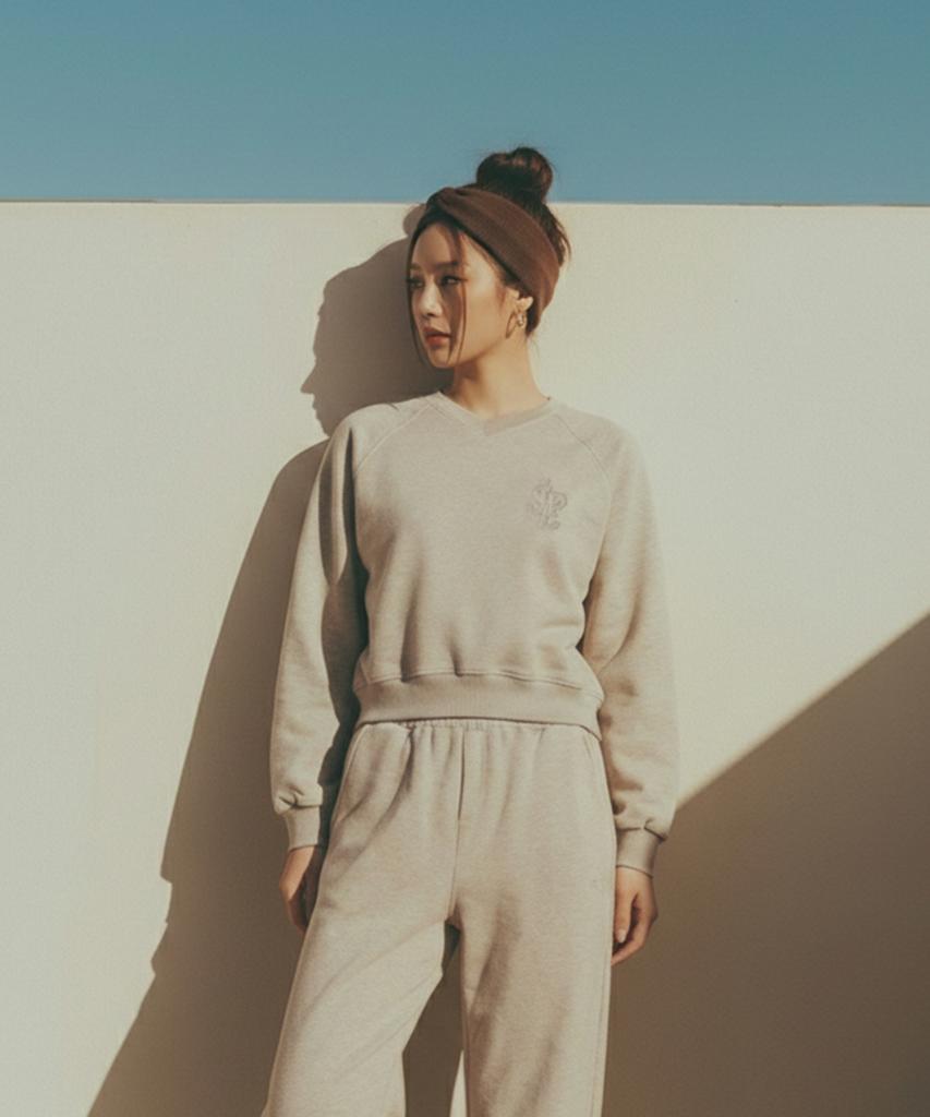 SLOUPLAY Comforty Core Sweat Crop Top (2 Colors)