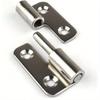6Pcs Detachable Hinges - 304 Stainless Steel, Left-Hand Pull-And-Slide Joint Design Classic Style Durable Metal Hardware Accessories Ensures Safe