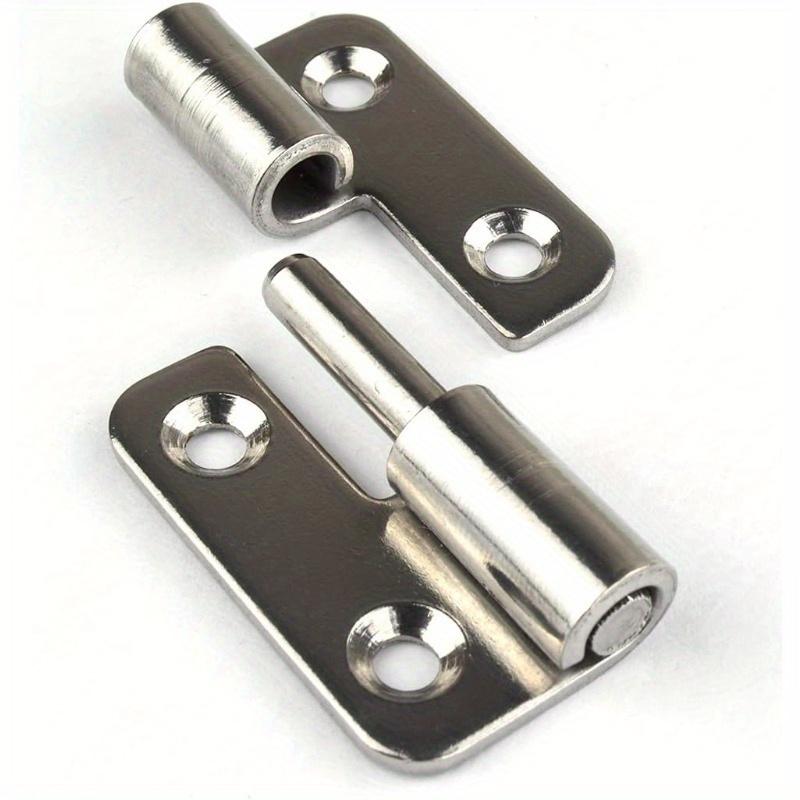 6Pcs Detachable Hinges - 304 Stainless Steel, Left-Hand Pull-And-Slide Joint Design Classic Style Durable Metal Hardware Accessories Ensures Safe