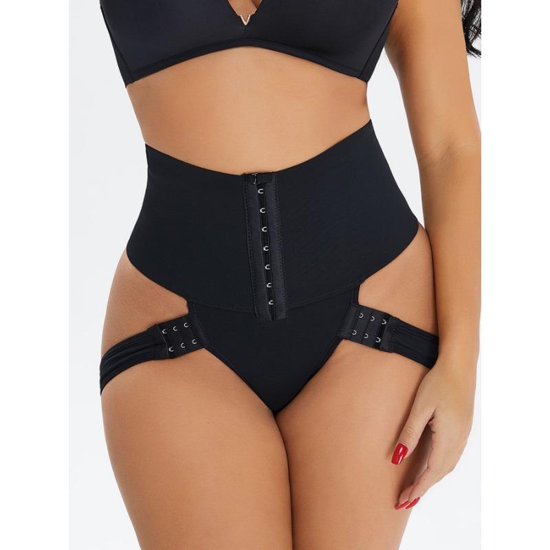 Регулируемая талия  Формирующее белье для ягодиц  Контроль живота  Панталоны с пуговицами спереди  Женское нижнее белье  мода S чёрный