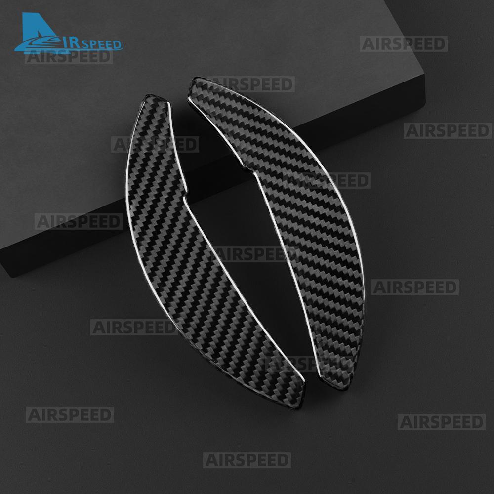 Real Hard Carbon Fiber For Abarth 595 695 2012-2019 2020 2021 2022 2023 2024 Car Steering Wheel Shift Paddle Gear DSG Extension