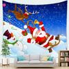 Arazzo con Motivo Natalizio Decorazione da Parete per Casa Camera da Letto Soggiorno Babbo Natale