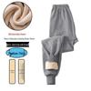 Boys' Warm Plus Velvet Thickened Pants: Medium & Large Sizes, Teen One-Piece for Fall/Winter School Wear