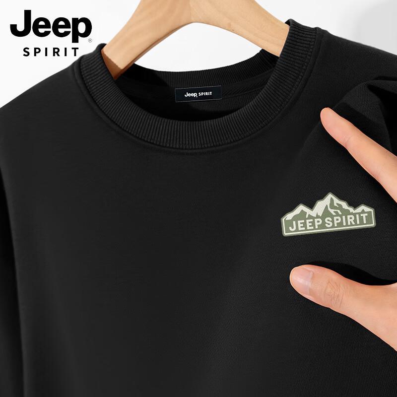 JEEP SPIRIT Men s Loose-Fit Crewneck Sweatshirt 2XL