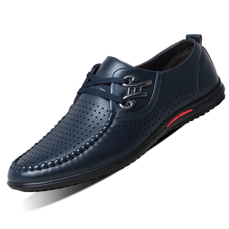 Fashion Brand Breathable Men Casual Shoes Lace Up Spring and Autumn Flat Casual Sneakers for Male Solid Waterproof Shoes X8 35