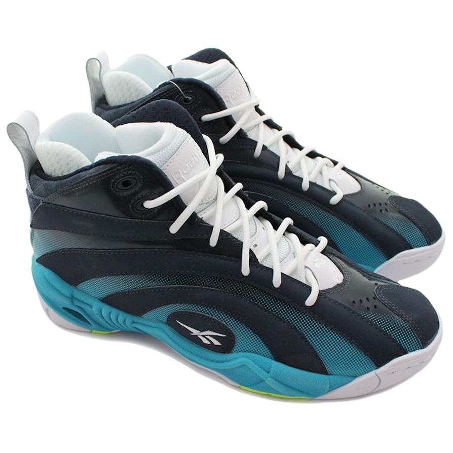 Reebok Shaqnosis OG Navy Teal Sneakers da Uomo Blue Flux-Arancio Bianco M43370