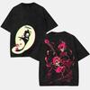 Hazbin Hotel Alastor Unisexga Printed Tshirt Unisex Clothing Harajuku Vintage Washed Oversized Clothes High Quality Cotton Tops