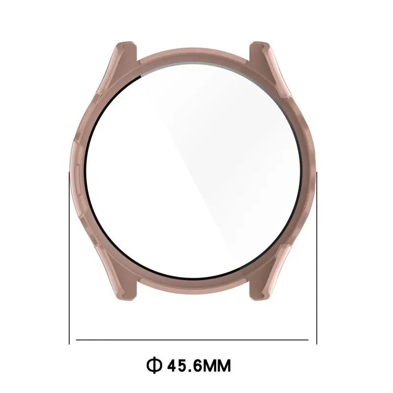 Funda de PC+Vidrio Templado Para Garmin Forerunner 165 165Music Protector de Pantalla de Alta Definición Para Forerunner165 Funda para reloj Music