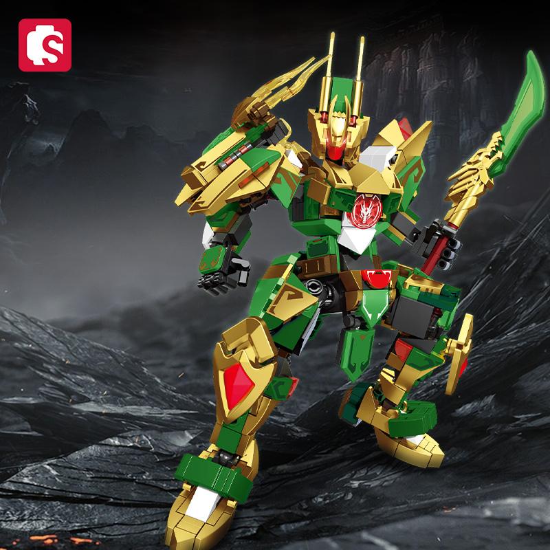 SEMBO BLOCK Mechanic Series Transforming Mecha  Building Blocks  MOC The Monkey KingNezhaand other characters Assembly Bricks
