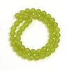 1 Strand 4/6/8/10mm Natural Olive Green Chalcedony Stone Beads Round Loose Jade Beads For Jewelry Making DIY Bracelet Necklace