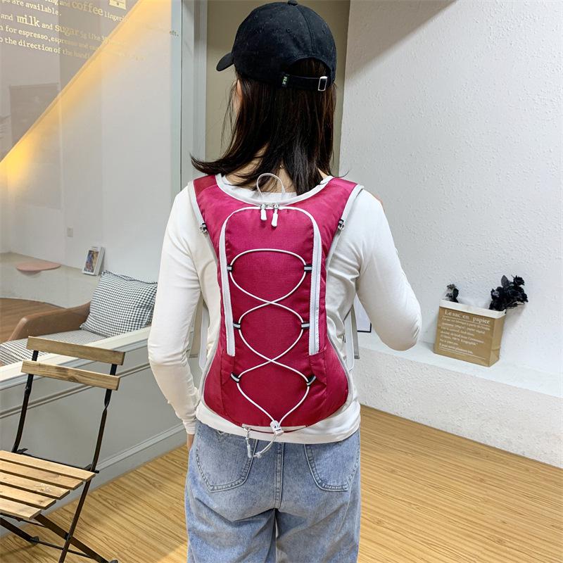 Outdoor Hydration Cycling Backpack - Splash-proof Nylon Double Shoulder Bag with Water Bladder