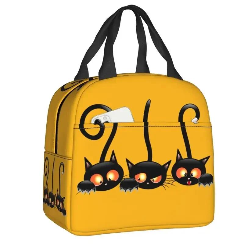 Cat Lunch Bag Women Reusable Cooler Thermal Insulated Lunch Box for School Multifunction Food Bento Box