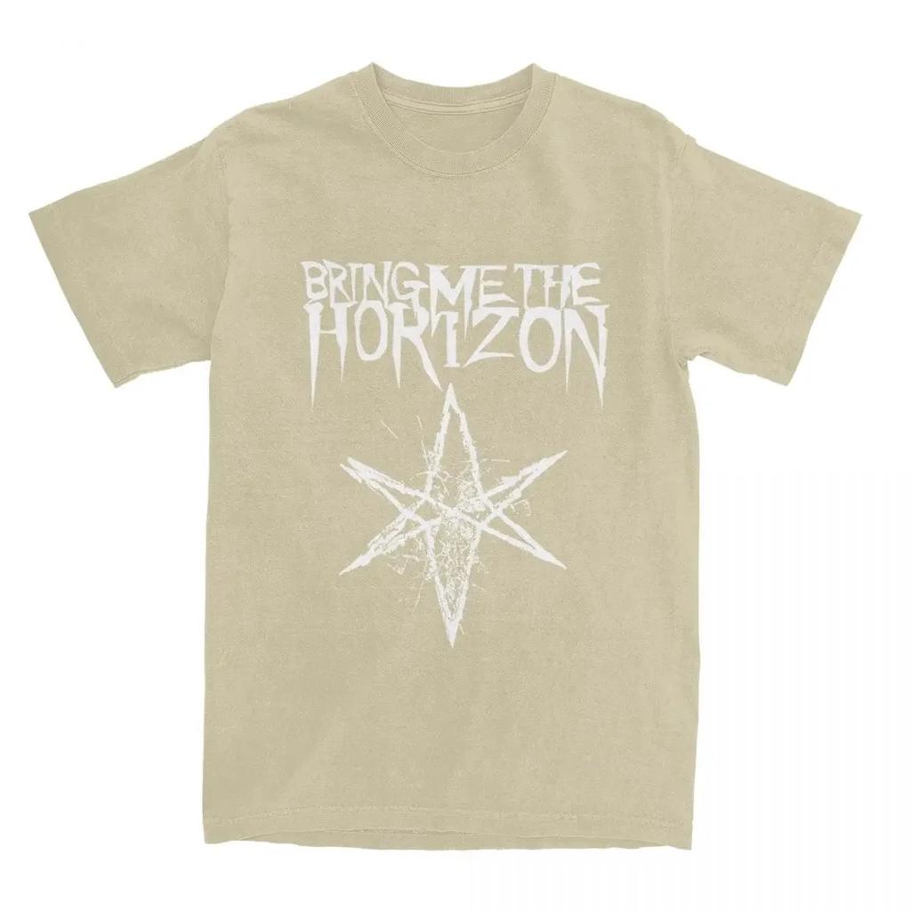Men Women BMTH Horizons Emo Band T Shirt Accessories Death Metal 100% Cotton T-shirt Clothes Leisure Tees Adult