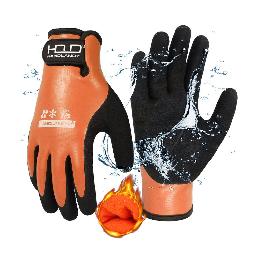 Winter Warm Waterproof Non-Slip Outdoor Work Gloves for Men Women Cycling Hiking Skiing Touchscreen Cold-Weather Durable Gloves