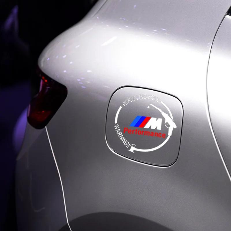 Car Badge Vinyl Reflective Fuel Tank Cap Stickers Decal Accessories For BMW M M3 M4 M5 M54 M57 M50 X1 X5 X3 X7 X6 F10 F20 F22
