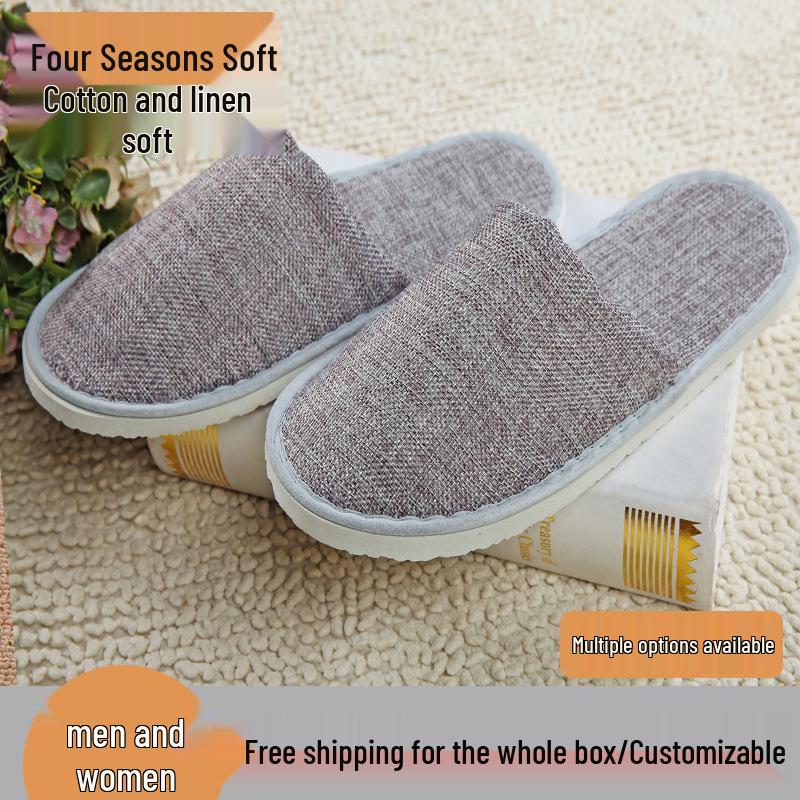 Disposable Coral Slippers for Hotels, B&Bs, Aviation, and Beauty Salons