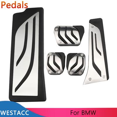 Edelstahl Auto Pedale Gas Beake Kupplung Rest Pedal Abdeckung für BMW Neue 3 Serie G20 G21 ZU 
