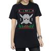 Friday 13th Womens/Ladies Christmas Fair Isle Cotton Boyfriend T-Shirt