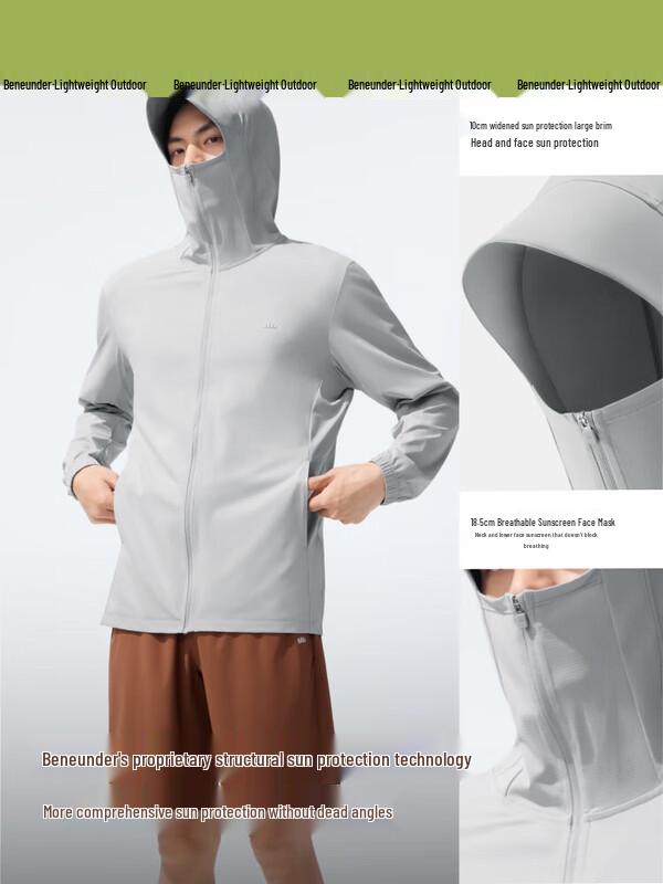 Beneunder Men s Ice Silk UV Protection Outdoor Jacket