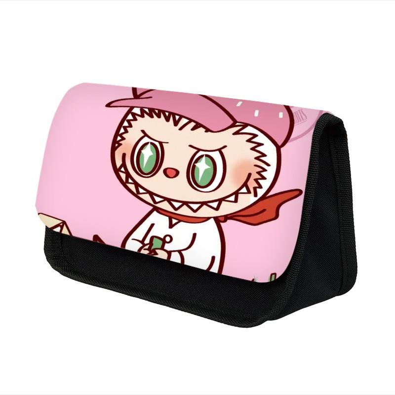 Neue Grundschüler Cartoon Doppelschicht Mäppchen niedliches Kinderetui Polyester Mäppchen