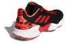adidas Pro Bounce 2018 Abrasion Resistant Breathable Low Top Running Shoes Unisex Black Red F36943