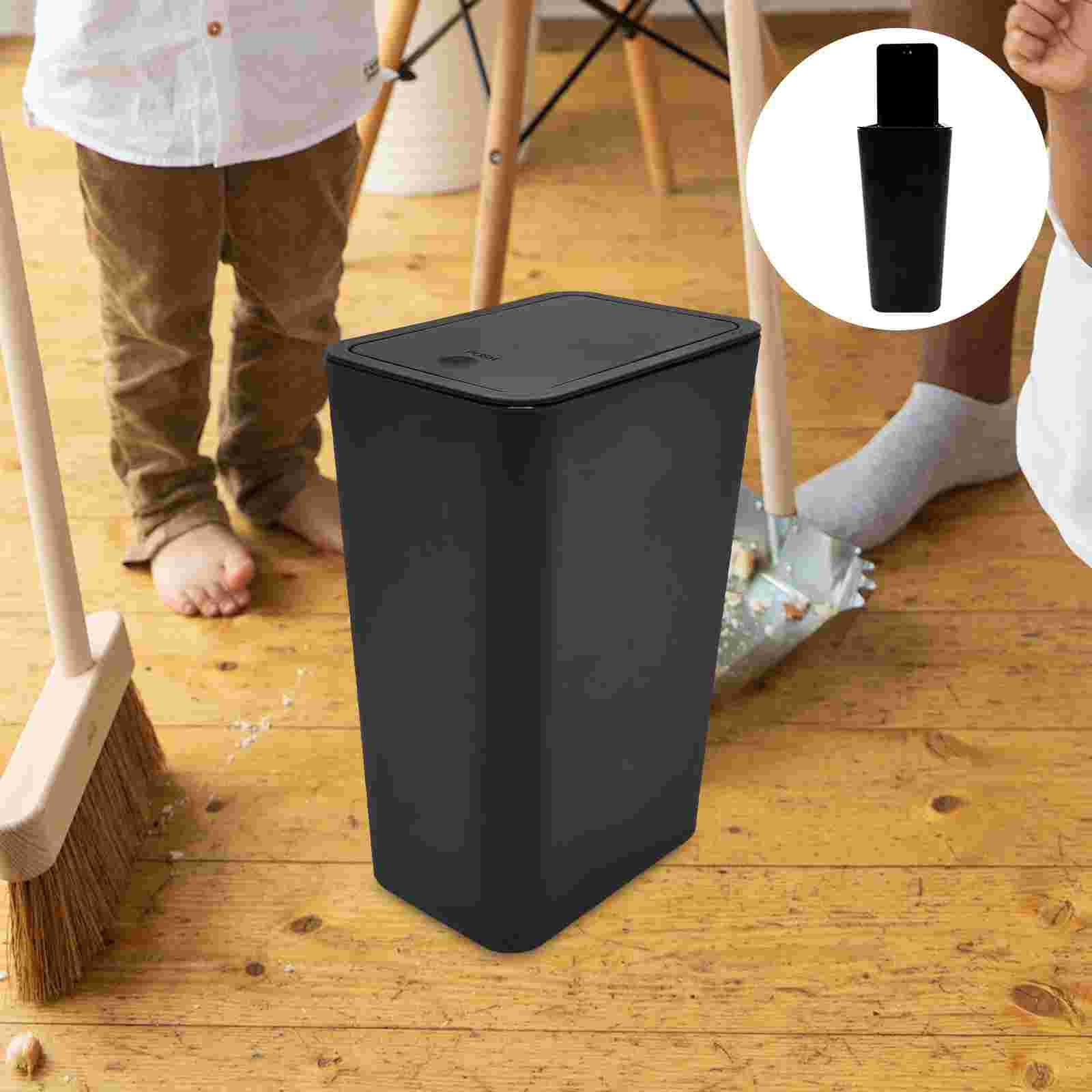 Kleiner Mülleimer vom Presstyp mit Deckel, Küchenmülleimer, Badezimmer, dicker Mülleimer, Schlafzimmer, Büro, Aufbewahrungsbox, Haushaltsbedarf