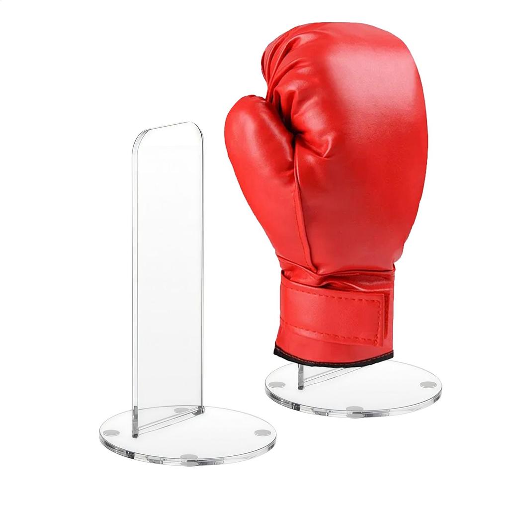 2Pcs Acrylic Boxing Glove Displays Support Showing Shelf Family Collection Autographed Glove Racks Boxing Glove Storage Holder
