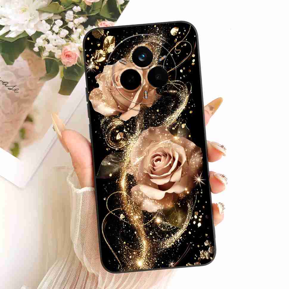 Für Oppo Realme 14 Pro 5G Hülle Neue Katze Blume Weiches Silikon Cover Für Realme 14Pro 14 Pro 5G Handyhülle Stoßfeste Capa