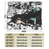 Muichiro Tokito  Blankets Fleece Textile Decor Multi-function Lightweight Throw Blankets for Bed Travel Bedding Throws