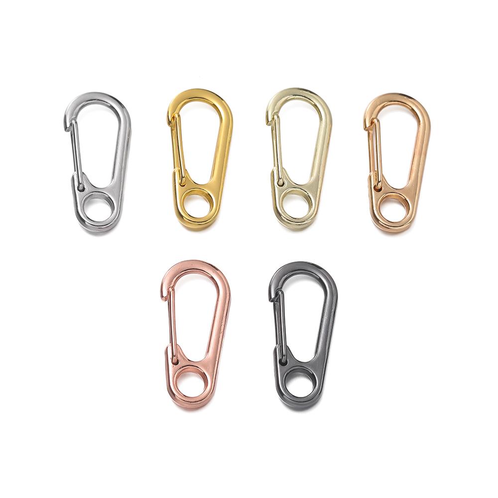 5pcs 14.5x31.5mm Zinc Alloy Lobster Clasp Buckle Keychain Buckles Spring Snap Hooks Keychains Tool Clips