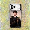 Zhang Ling He For iPhone 17,16,15,14,13,12,X,8,Pro,Max,Plus,SE4,Air,Mini Black IMD Matte Case