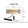 DATOUBOSS Portable Infrared Paint Curing Lamp 1000w Handheld Shortwave Infrared Heating Light Car Body Repair Tool
