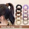 5pcs/bag High Elastic Durable Rubber Bands for Women Without Damaging Headwear Female Hairbands Hair Style Accessories for Women