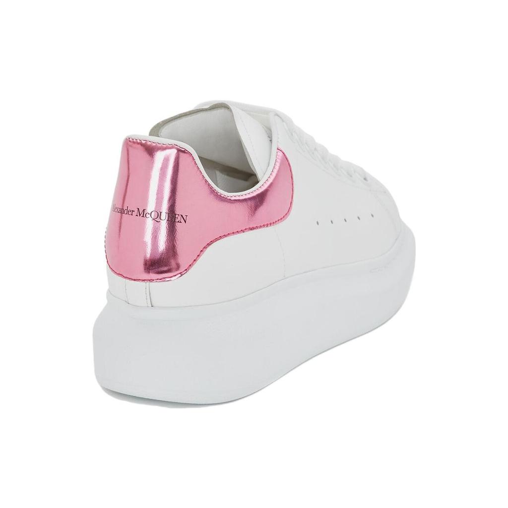 (WMNS) Alexander McQueen Oversized Sneaker 'White Pink Metallic' Women's 676702WICGG9993