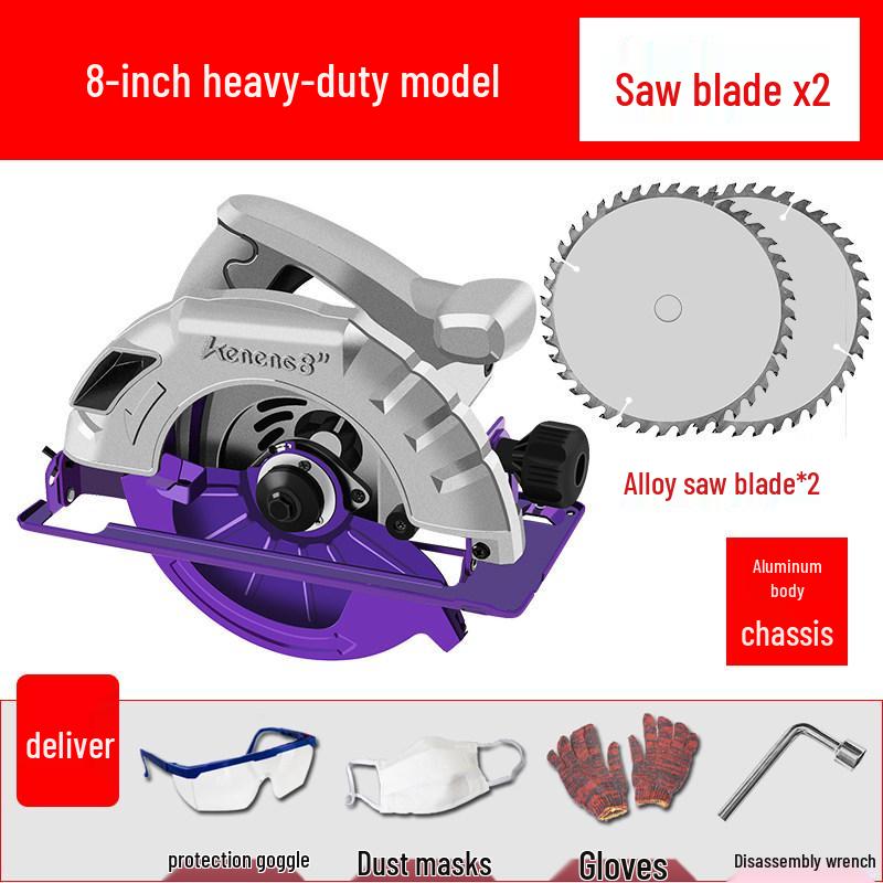 7-Inch/9-Inch Multi-Functional Handheld Electric Circular Table Saw for Woodworking