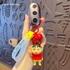 Crayon Shin-chan Kasukabe Defense Force Keychain Pendant - Cartoon Couple Car Keyring & Bag Charm